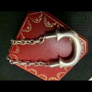 CARTIER Silver “C” Key Chain